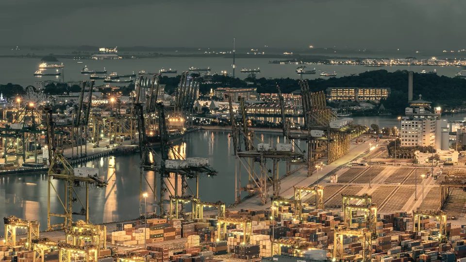 Container port logistics